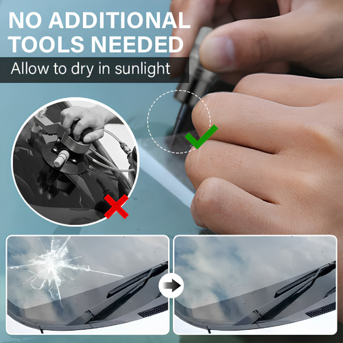 CAMPAGNE GlassFix — Windshield Chip & Crack Repair Kit