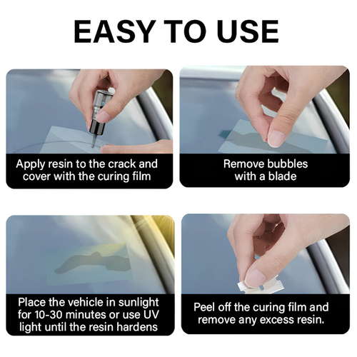 CAMPAGNE GlassFix — Windshield Chip & Crack Repair Kit